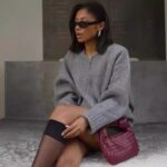 Zipper Knitted Bomber Jacket Sweater Coat - Image 3