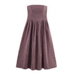 Women's Plaid Tube Top Dress