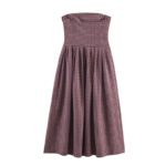 Women's Plaid Tube Top Dress - Image 2