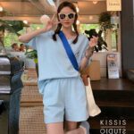 Loose Korean-style Student Cotton Casual Two-piece Set - Image 2
