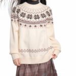 Round-neck Knitted Sweater For Fall And Winter - Image 2