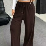 New Women's Drawstring-waist Straight-leg Casual Loose Pants - Image 6
