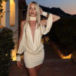 Spicy Girls Scoop-neck Cutout Figure-hugging Hip-hugging Mini Dress - Image 6