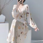 Womens Relaxed-fit Floral-print Simple And Comfortable Dress - Image 4