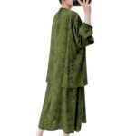 Womens Loose Casual Printed Camisole Dress And Outerwear Set - Image 10