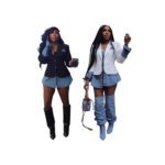 Casual Womens Patchwork Denim Blazer - Image 3