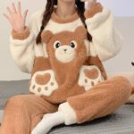 Winter Pajamas Women's Coral Fleece Thickened - Image 2