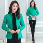 Short Lightweight Slim Fit Cotton Coat For Women - Image 5