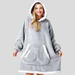 Womens Fleece-Lined Thickened Hooded Loungewear Pajamas - Image 2