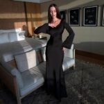 Womens Long-Sleeve Lace-Up Chinese-Style Elegant And Effortless Waist-Cinching Dress - Image 6