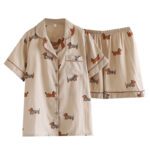 Womens Casual Cartoon-Print Loungewear Set - Image 4