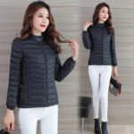 Short Lightweight Slim Fit Cotton Coat For Women - Image 2