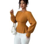 Fashionable New-style Fitted Pullover Blouse For Women - Image 4