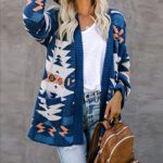 Cardigan Pocket Element Casual Long-sleeved Mid-length Female - Image 3