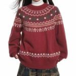 Round-neck Knitted Sweater For Fall And Winter - Image 5