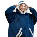 Womens Fleece-Lined Thickened Hooded Loungewear Pajamas - Image 4