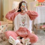 Winter Pajamas Women's Coral Fleece Thickened - Image 3