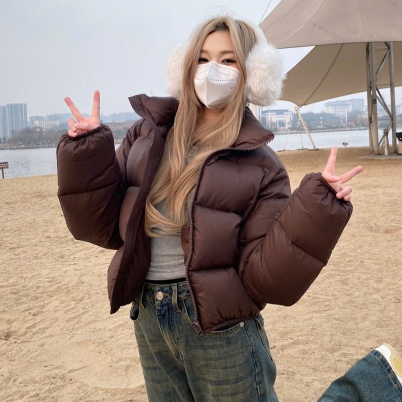 de891dbe-a0ff-45c3-b1a2-b276ad55cd68.jpg Womens Short Loose-fitting Winter Cotton-padded Coat For Petite Women - Image 1