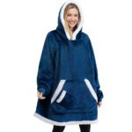 Womens Fleece-Lined Thickened Hooded Loungewear Pajamas - Image 6