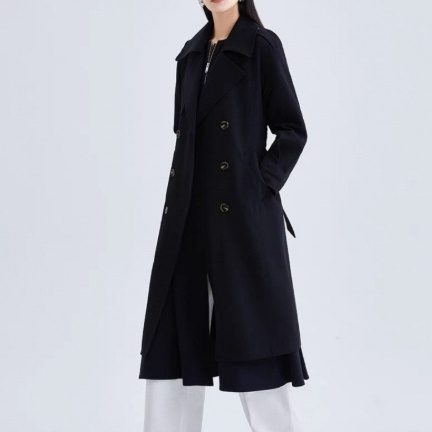 f1cd226f-c967-4ee8-a885-d3cbe5e8b0d1_fine.jpeg New Autumn Mid-Length Trench Coat For Women - Image 1