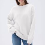 Women's Loose Casual Round Neck Long Sleeved Sweatshirt - Image 7
