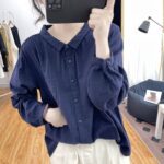 Springautumn Relaxed-fit Youth-boosting Slimming Top For Work - Image 4