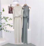 Vintage Soft Off-shoulder Womens Dress - Image 4