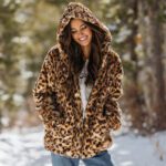 New 3D Animal-Print Casual Hooded Cape Coat