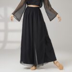 Womens Loose-fit Chiffon Pants For Classical Dance, Chinese-style - Image 5
