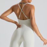 Yoga Suit Set Tight Fitting One Piece Outfit For Exercise And Fitness - Image 6