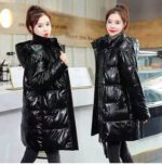 Womens Mid-Length Plus-Size Loose Cotton Padded Jacket In Korean Style - Image 3