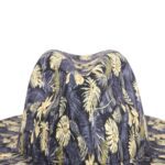 Stylish Leaf-Print Sun-Protective Wide-Brim Gentlemans Hat - Image 6