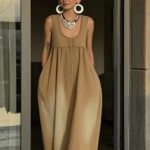 Bucket-style Washed Denim Vest Dress - Image 8