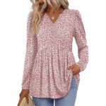 Womens Long-sleeve Autumn Blouse, Doll-style - Image 6