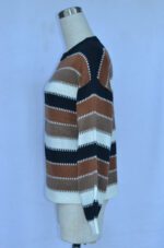 Stylish Patchwork Pullover Base Knit Sweater - Image 5