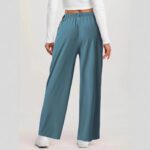 Elegant Professional-style High-waisted Straight-leg Pants - Image 3