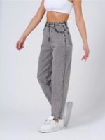 Women's Denim Casual Classic Cropped Pants Butt-lifting Pants - Image 3