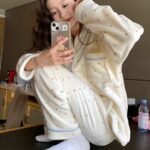 Coral Fleece Soft Skin-friendly Homewear Fleece-lined Thick Warm Pajamas Suit Female Winter