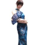 Womens Retro Printed Cheongsam Dress - Image 6