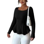 Women's Long-sleeve Bottoming Shirt With Hollowed-out Back And Long Sleeves - Image 4
