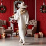 Chic Split Knitted Dress With Buttons Design Winter V-Neck Fleece Maxi Dresses Evening Party Club Fashion Women's Clothing - Image 6