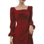 Bridal Toast Attire Red Autumn Party Look - Image 2