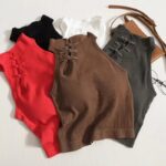 Womens Solid-Color Retro Chinese-Style Camisole - Image 2