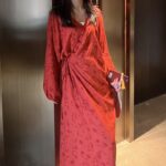 Womens Relaxed-fit Floral-print Simple And Comfortable Dress - Image 6