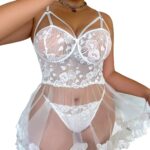 Womens Red Sexy Lingerie Pajamas - Image 3