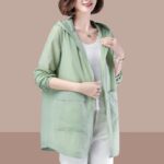 New Mid-length Loose-fitting Plus-size Sun-protective UV-blocking Jacket For Women - Image 5