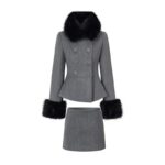 Chic Tweed Two-Piece Set For Socialites Sweet Defined-Waistline Design In The Style For Rich-Daughter Style Looks - Image 5