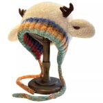 Cute Christmas Antler Plush Hat For Women, Warm In Autumn And Winter - Image 6