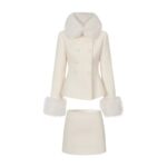 Chic Tweed Two-Piece Set For Socialites Sweet Defined-Waistline Design In The Style For Rich-Daughter Style Looks - Image 3