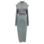 Vintage Soft Off-shoulder Womens Dress - Image 6